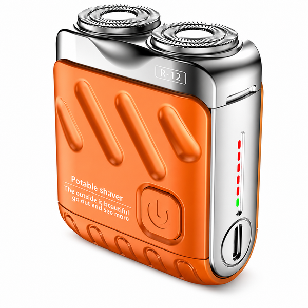 Portable Rotary Dual Ring Electric Shaver – Travel