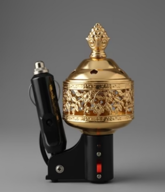 Portable Car Electric Bakhoor Burner - 12V Incense Diffuser