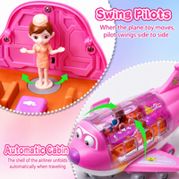 Rotating Electric Airplane Toy – Lights & Sound
