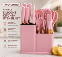 Kitchen Utensil Set with Holder – Complete Cooking Tools