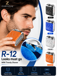 Portable Rotary Dual Ring Electric Shaver – Travel