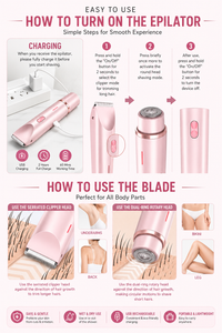 2 in 1 Women Body Shaver – Irritation-Free Shave