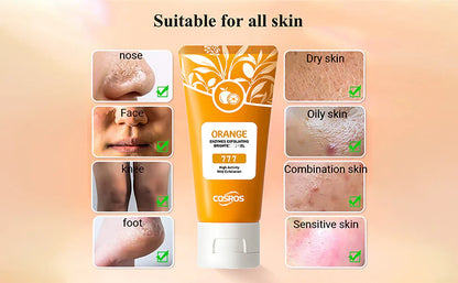 Orange Brightening Gel removes dead skin