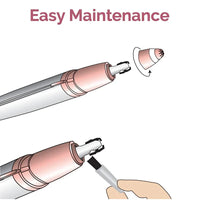 LED Eyebrow & Facial Trimmer – Painless Hair Remover
