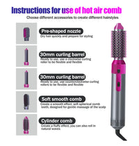 5-in-1 Hot Air Brush – Hair Dryer & Volumizer