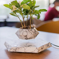 Levitating Magnetic Floating Marble Pot – Decor