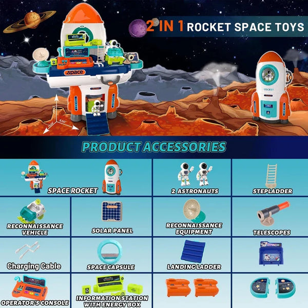Rocket Space Toys for Kids – STEM Playset
