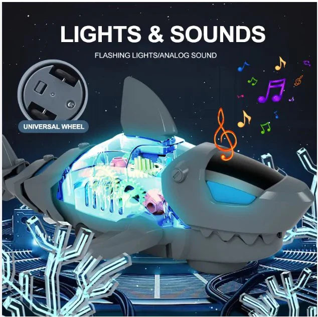 Musical Swimming Shark Toy with LED Light for Kids | UAE
